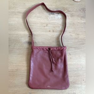APC leather tote shopping bag NWOT